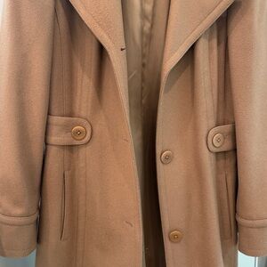 Halogen Tan Wool Overcoat